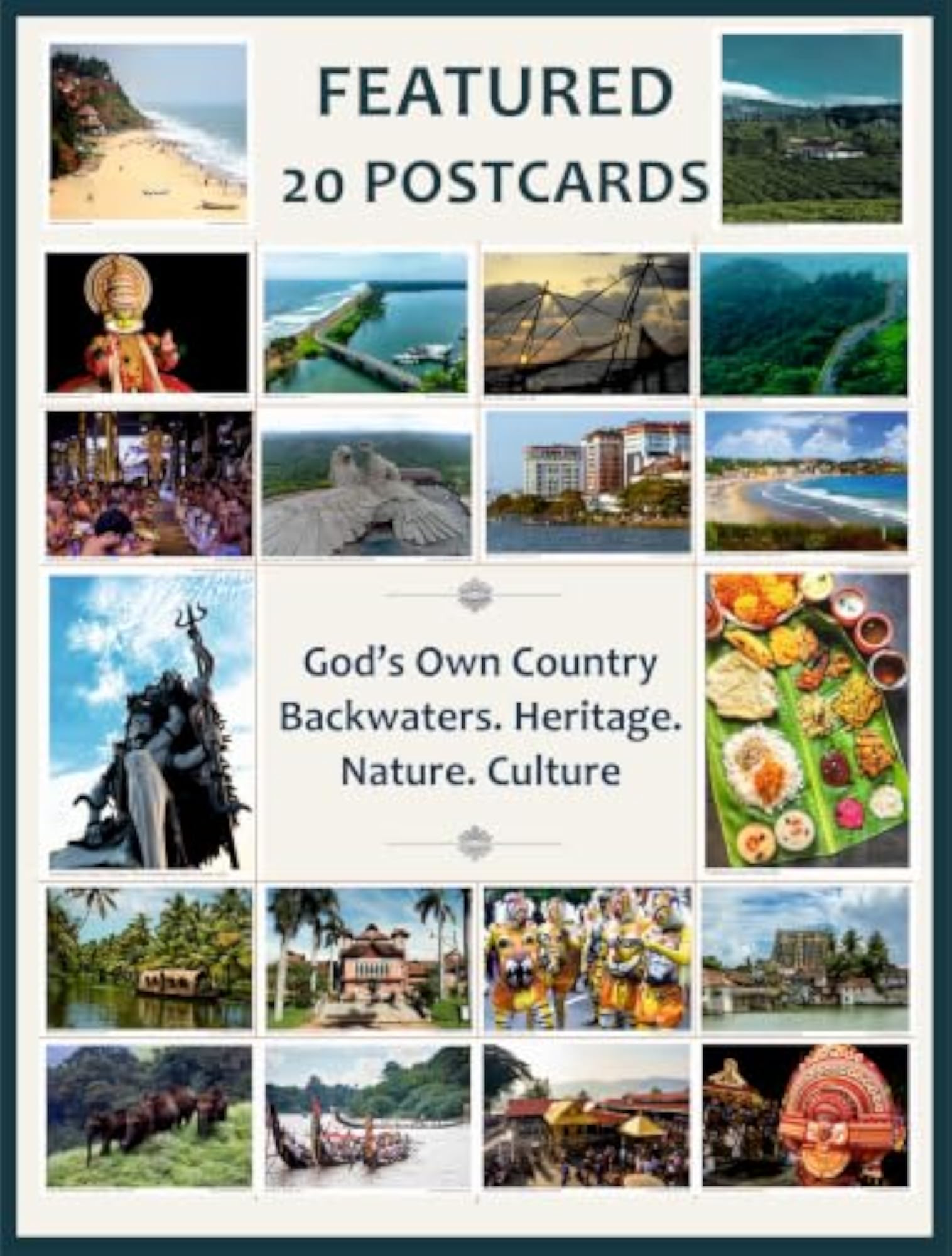 Postcards of Kerala - Set of 20 Unique Designs